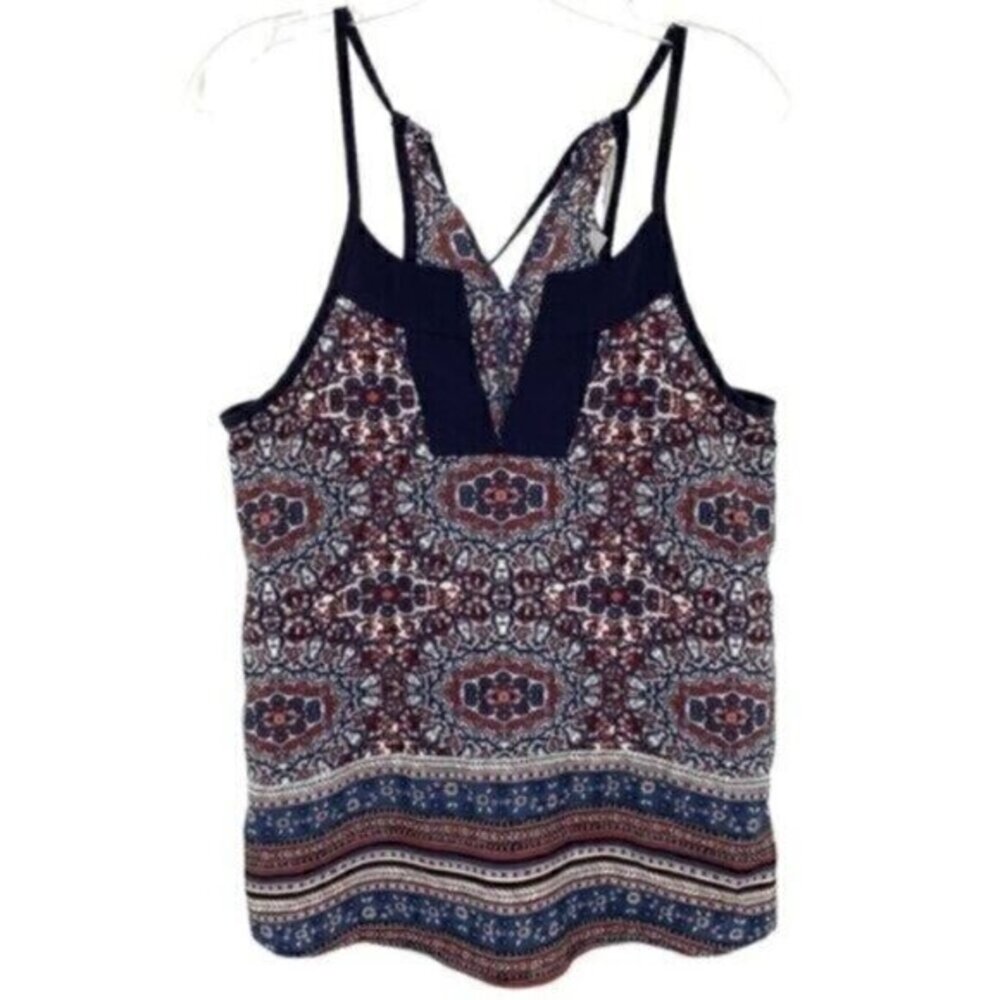 Athleta Medallion Dunes Boho Tassel Halter Tank Top